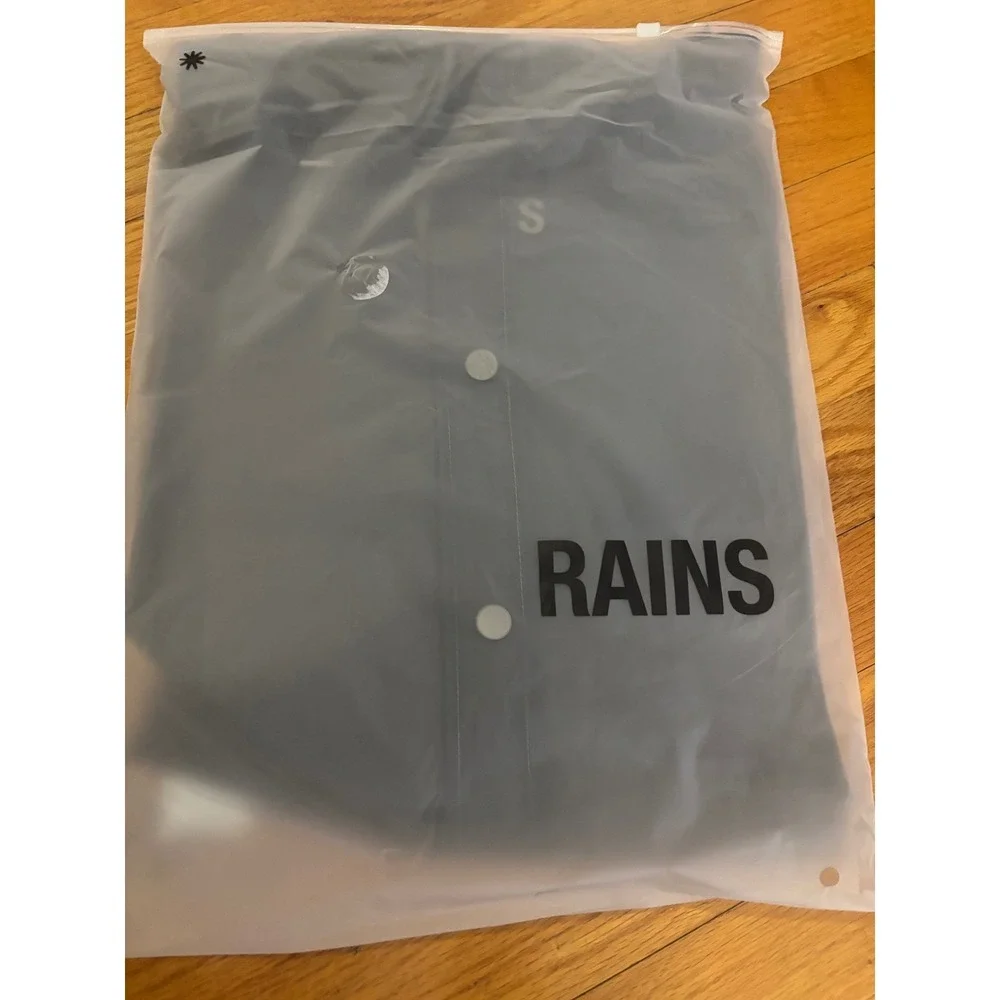 RAINS NEW Unisex Rain 12010 Jacket‎ in Mist Size XL MSRP $110. - Picture 4 of 7